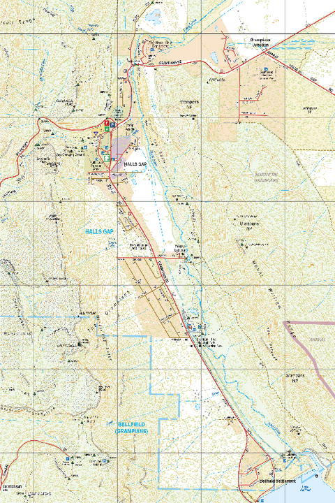 Halls Gap - Spatial Vision's Vicmap Book (South West Edition 8, 2025 Update) Preview 1