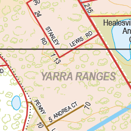 Healesville-Badger Creek - Spatial Vision's Vicmap Book (Central Edition 8, 2025 Update) Preview 2