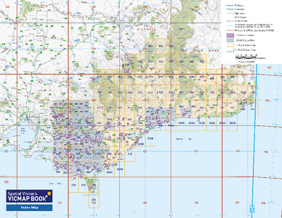 Index Map - Spatial Vision's Vicmap Book (South East Edition 8, 2025) Preview 1