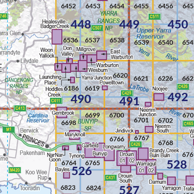Index Map - Spatial Vision's Vicmap Book (South East Edition 8, 2025) Preview 3