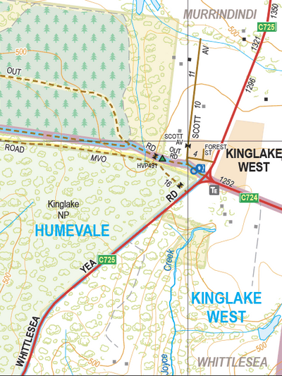Kinglake West - Spatial Vision's Vicmap Book (Central Edition 8, 2025 Update) Preview 1