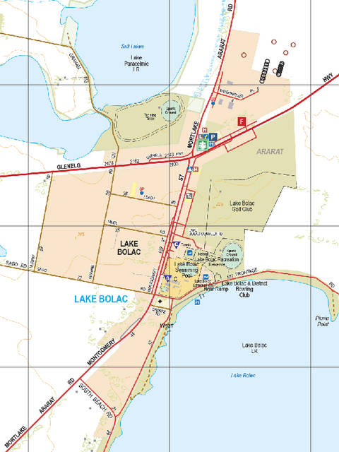 Lake Bolac - Spatial Vision's Vicmap Book (South West Edition 8, 2025 Update) Preview 1