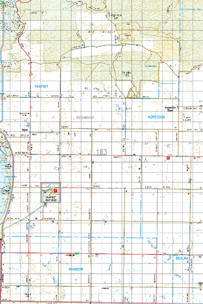 Map 183 - Spatial Vision's Vicmap Book (South West Edition 8, 2025 Update) - 100K Series Preview 1