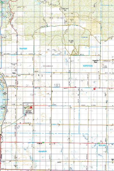 Map 183 - Spatial Vision's Vicmap Book (South West Edition 8, 2025 Update) - 100K Series Preview 1