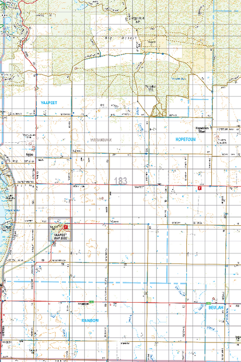 Map 183 - Spatial Vision's Vicmap Book (South West Edition 8, 2025 Update) - 100K Series Preview 1