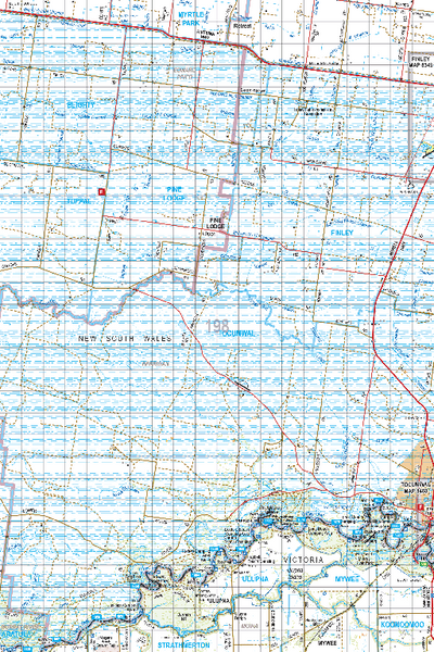 Map 198 - Spatial Vision's Vicmap Book (North East Edition 8, 2025) - 100K Series Preview 1