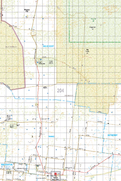 Map 204 - Spatial Vision's Vicmap Book (South West Edition 8, 2025 Update) - 100K Series Preview 1