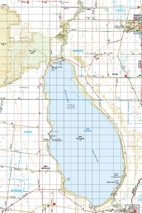 Map 206 - Spatial Vision's Vicmap Book (South West Edition 8, 2025 Update) - 100K Series Preview 1