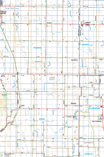 Map 207 - Spatial Vision's Vicmap Book (South West Edition 8, 2025 Update) - 100K Series Preview 1