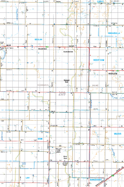 Map 209 - Spatial Vision's Vicmap Book (South West Edition 8, 2025 Update) - 100K Series Preview 1