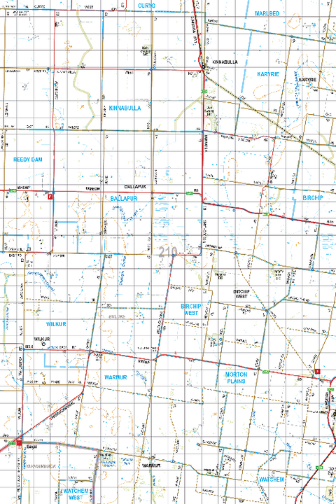 Map 210 - Spatial Vision's Vicmap Book (South West Edition 8, 2025 Update) - 100K Series Preview 1
