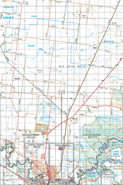 Map 219 - Spatial Vision's Vicmap Book (North East Edition 8, 2025) - 100K Series Preview 1