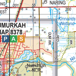 Map 222 - Spatial Vision's Vicmap Book (North East Edition 8, 2025) - 100K Series Preview 3
