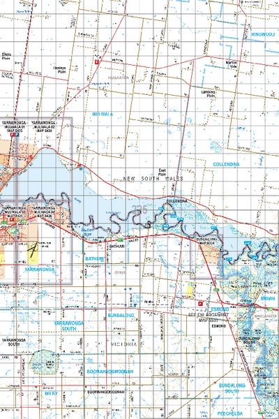Map 225 - Spatial Vision's Vicmap Book (North East Edition 8, 2025) - 100K Series Preview 1