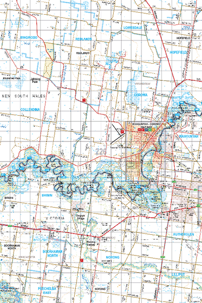 Map 226 - Spatial Vision's Vicmap Book (North East Edition 8, 2025) - 100K Series Preview 1