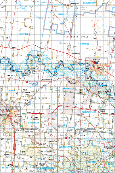 Map 227 - Spatial Vision's Vicmap Book (North East Edition 8, 2025) - 100K Series Preview 1