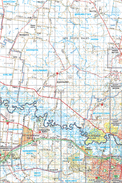 Map 228 - Spatial Vision's Vicmap Book (North East Edition 8, 2025) - 100K Series Preview 1