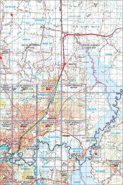 Map 229 - Spatial Vision's Vicmap Book (North East Edition 8, 2025) - 100K Series Preview 1