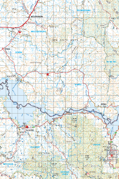 Map 230 - Spatial Vision's Vicmap Book (North East Edition 8, 2025) - 100K Series Preview 1