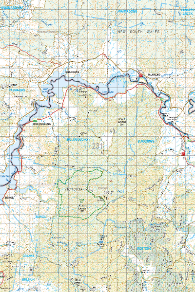 Map 231 - Spatial Vision's Vicmap Book (North East Edition 8, 2025) - 100K Series Preview 1