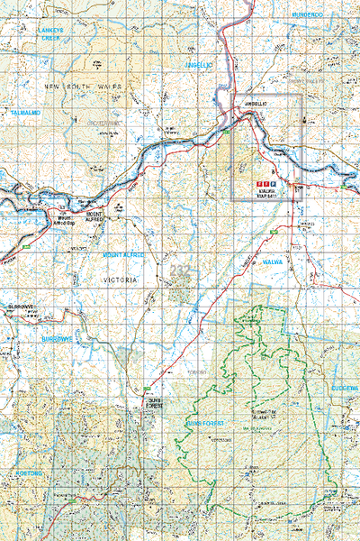 Map 232 - Spatial Vision's Vicmap Book (North East Edition 8, 2025) - 100K Series Preview 1