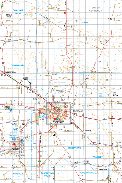 Map 236 - Spatial Vision's Vicmap Book (South West Edition 8, 2025 Update) - 100K Series Preview 1