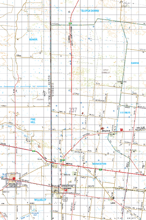 Map 237 - Spatial Vision's Vicmap Book (South West Edition 8, 2025 Update) - 100K Series Preview 1
