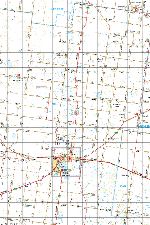 Map 240 - Spatial Vision's Vicmap Book (South West Edition 8, 2025 Update) - 100K Series Preview 1