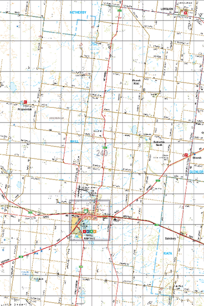 Map 240 - Spatial Vision's Vicmap Book (South West Edition 8, 2025 Update) - 100K Series Preview 1