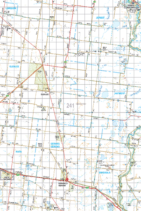 Map 241 - Spatial Vision's Vicmap Book (South West Edition 8, 2025 Update) - 100K Series Preview 1