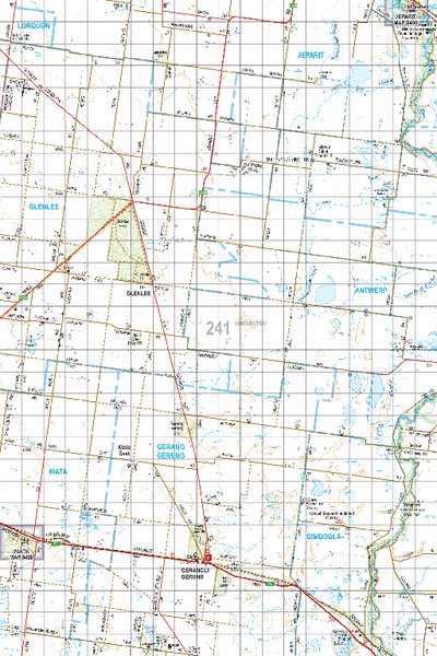 Map 241 - Spatial Vision's Vicmap Book (South West Edition 8, 2025 Update) - 100K Series Preview 1