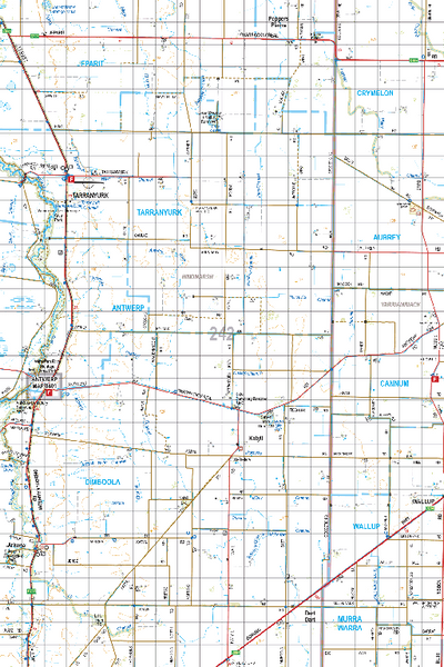 Map 242 - Spatial Vision's Vicmap Book (South West Edition 8, 2025 Update) - 100K Series Preview 1