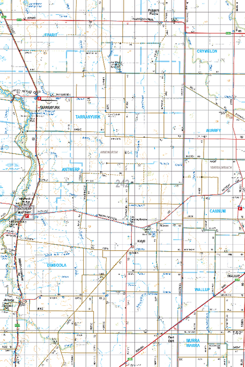 Map 242 - Spatial Vision's Vicmap Book (South West Edition 8, 2025 Update) - 100K Series Preview 1