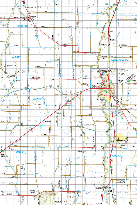 Map 243 - Spatial Vision's Vicmap Book (South West Edition 8, 2025 Update) - 100K Series Preview 1