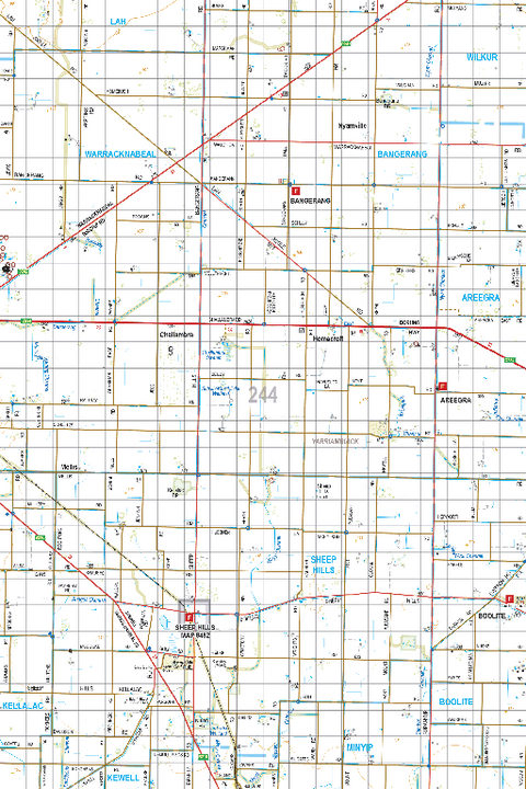 Map 244 - Spatial Vision's Vicmap Book (South West Edition 8, 2025 Update) - 100K Series Preview 1