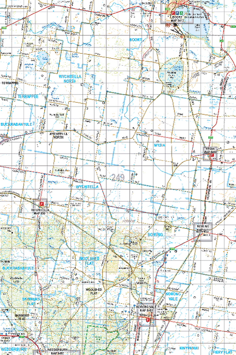 Map 249 - Spatial Vision's Vicmap Book (South West Edition 8, 2025 Update) - 100K Series Preview 1
