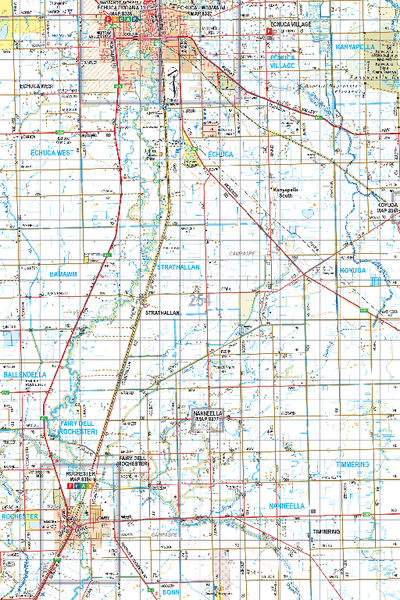 Map 254 - Spatial Vision's Vicmap Book (North East Edition 8, 2025) - 100K Series Preview 1