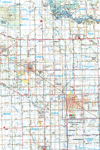 Map 255 - Spatial Vision's Vicmap Book (North East Edition 8, 2025) - 100K Series Preview 1