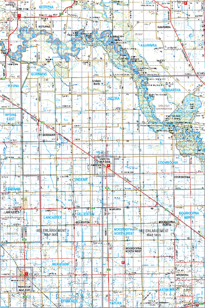 Map 256 - Spatial Vision's Vicmap Book (North East Edition 8, 2025) - 100K Series Preview 1