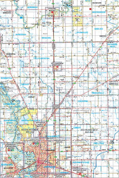 Map 257 - Spatial Vision's Vicmap Book (North East Edition 8, 2025) - 100K Series Preview 1