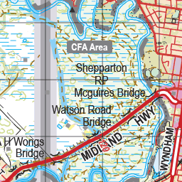 Map 257 - Spatial Vision's Vicmap Book (North East Edition 8, 2025) - 100K Series Preview 3