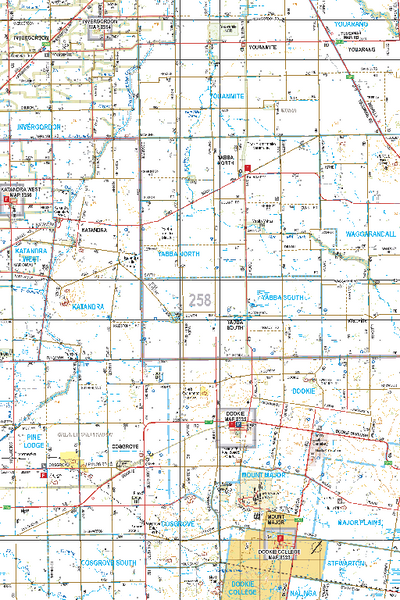 Map 258 - Spatial Vision's Vicmap Book (North East Edition 8, 2025) - 100K Series Preview 1