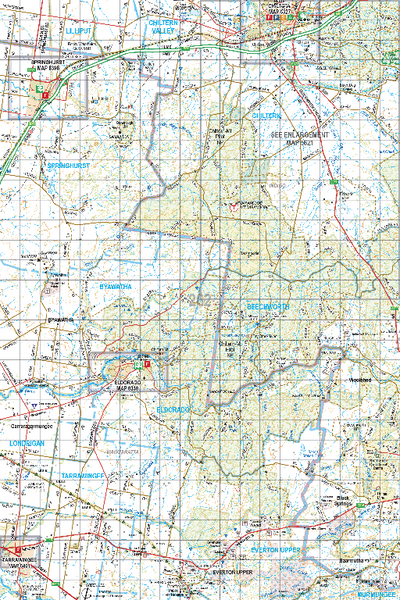 Map 262 - Spatial Vision's Vicmap Book (North East Edition 8, 2025) - 100K Series Preview 1