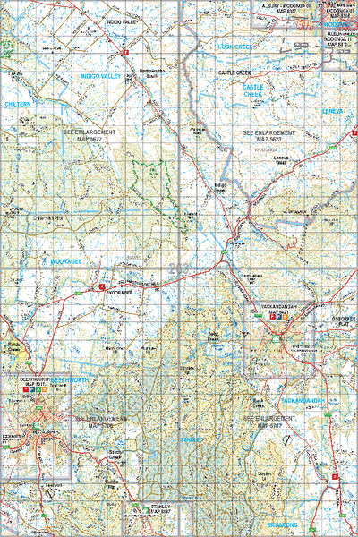 Map 263 - Spatial Vision's Vicmap Book (North East Edition 8, 2025) - 100K Series Preview 1
