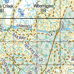 Map 263 - Spatial Vision's Vicmap Book (North East Edition 8, 2025) - 100K Series Preview 3
