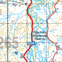 Map 265 - Spatial Vision's Vicmap Book (North East Edition 8, 2025) - 100K Series Preview 2