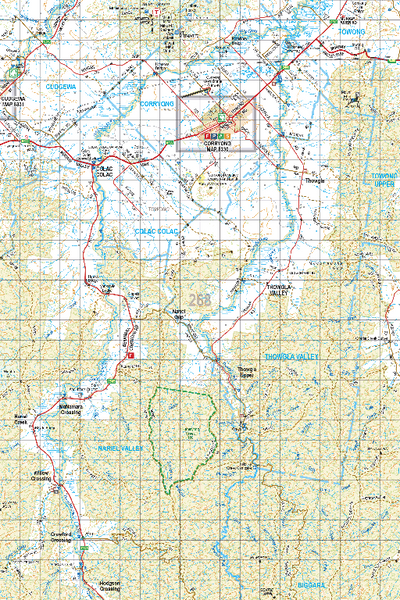 Map 268 - Spatial Vision's Vicmap Book (North East Edition 8, 2025) - 100K Series Preview 1