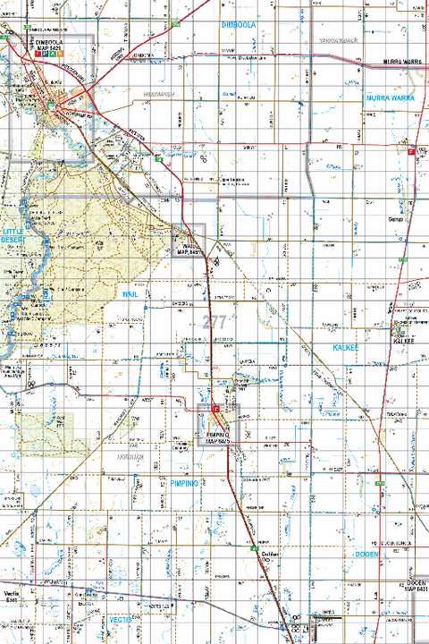 Map 277 - Spatial Vision's Vicmap Book (South West Edition 8, 2025 Update) - 100K Series Preview 1