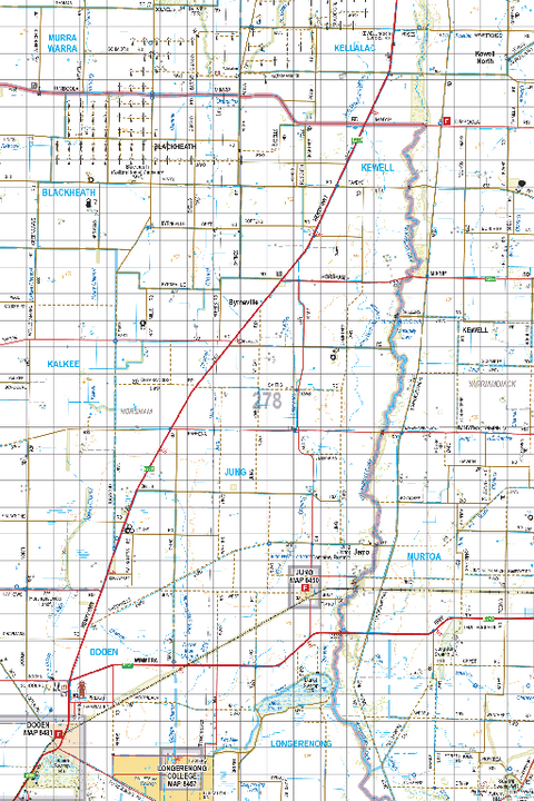 Map 278 - Spatial Vision's Vicmap Book (South West Edition 8, 2025 Update) - 100K Series Preview 1