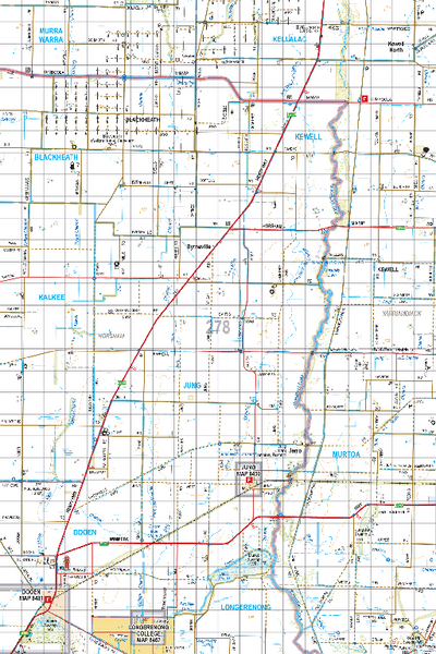 Map 278 - Spatial Vision's Vicmap Book (South West Edition 8, 2025 Update) - 100K Series Preview 1